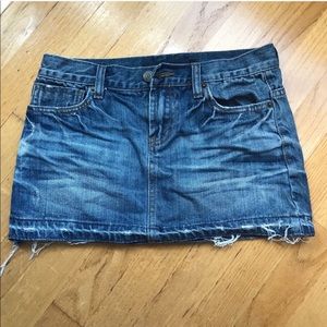 Denim mini skirt
